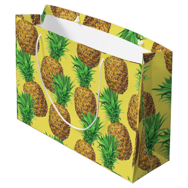 Sunny pineapples large gift bag (Back Angled)