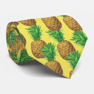 Sunny pineapples neck tie
