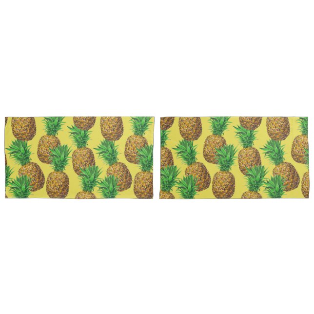 Sunny pineapples pillow case (Front-Set)