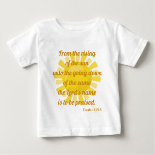 Sunny Praise Bible Scripture Baby T-Shirt