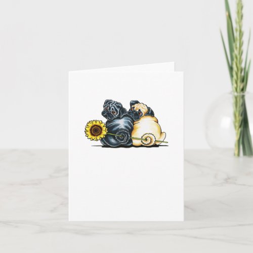 Sunny Pugs Card