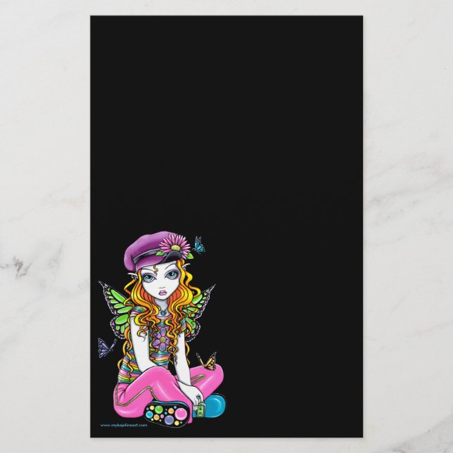 "Sunny" Rainbow Fairy Get Pen Stationery (Front)