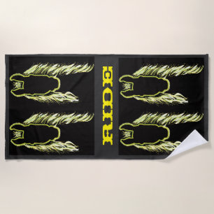 Sunny Reflections of a Horse Beach Towel
