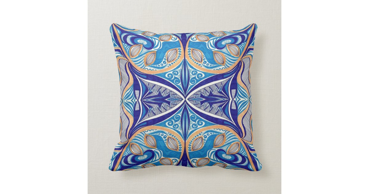 Sunny River design pillow by Yezarck | Zazzle