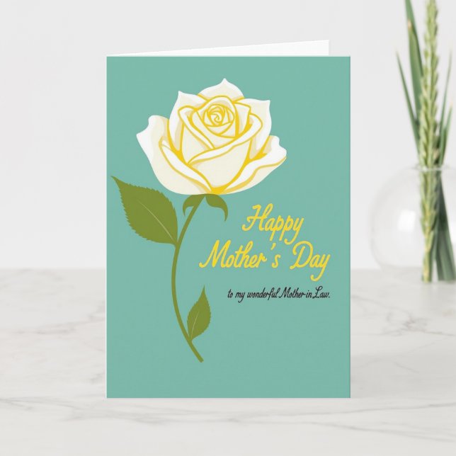Sunny Rose Mothers Day Card (Front)