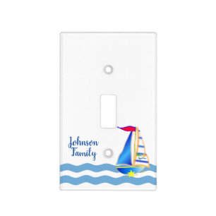 Sunny Sailing Day Custom Light Switch Cover