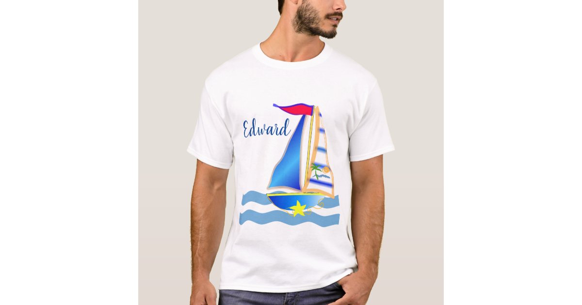 Sunny Sailing Day Custom T-Shirt