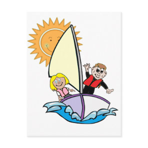 Sunny Sailing Postcard