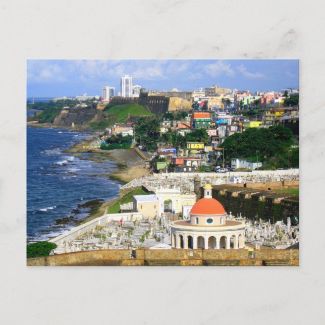 Sunny San Juan Puerto Rico Postcard (Front)