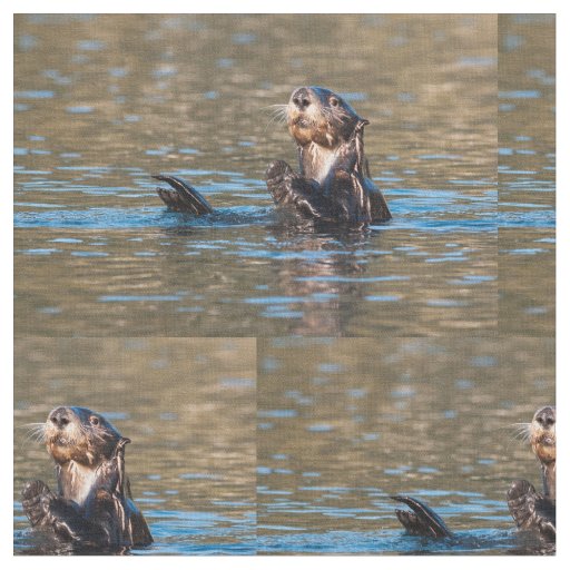 Sunny Sea Otter Fabric