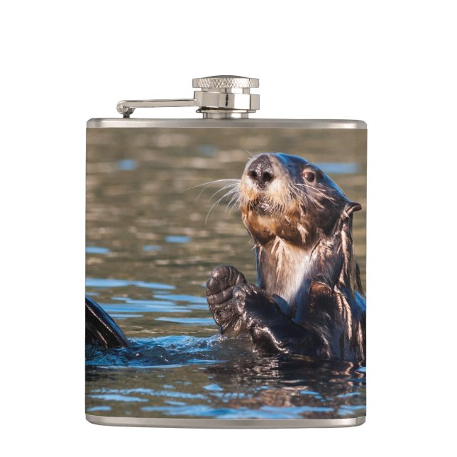 Sunny Sea Otter Flask (Front)