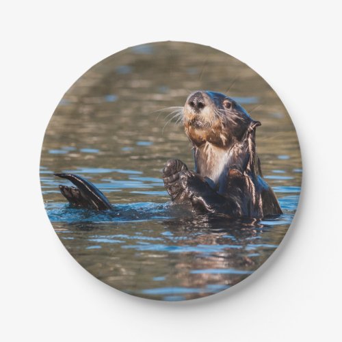 Sunny Sea Otter Paper Plates