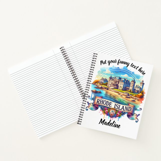 Sunny seaside mansion in Rhode Island Notebook (Inside)