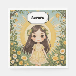 Sunny Serenade Personalized Napkins