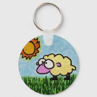 Sunny Sheep Keychain