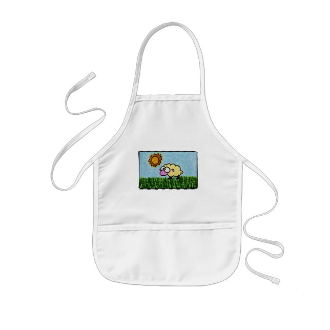 Sunny Sheep Kids' Apron (Front)