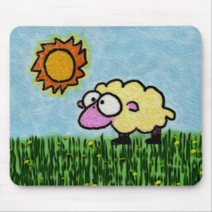 Sunny Sheep Mouse Pad