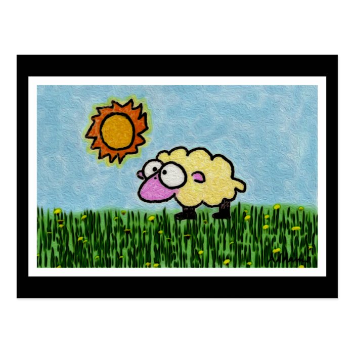 Sunny Sheep Post Card