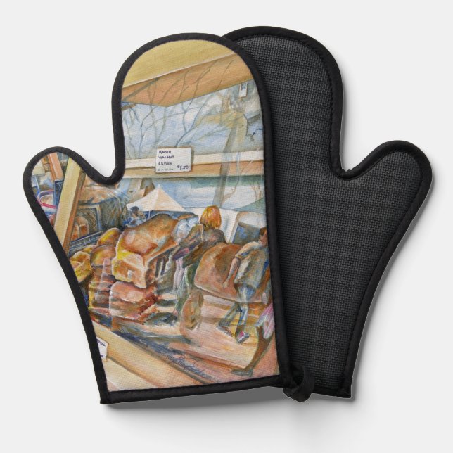 Sunny-side of Insanity Oven Mitt (Front/Back)