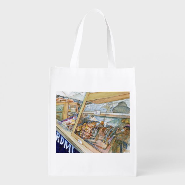 Sunny Side of Insanity Reusable Grocery Bag (Back)