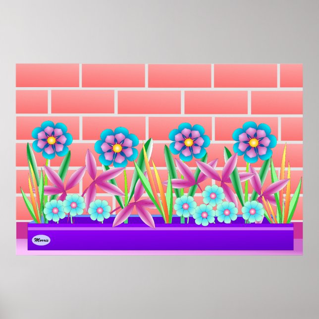 Sunny side of the garden poster (Front)