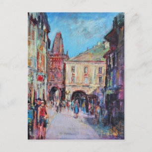 Sunny Side Prague Postcard