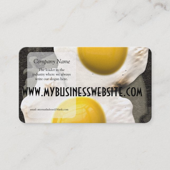 Sunny Side Up Eggs Business Card (Front)