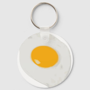 Sunny Side Up Fried Egg Keychain