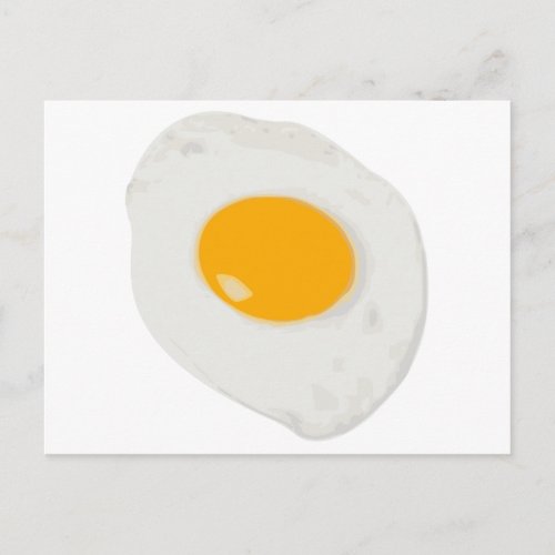 Sunny Side Up Fried Egg Postcard