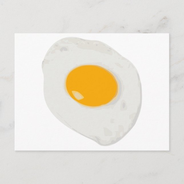 Sunny Side Up Fried Egg Postcard (Front)