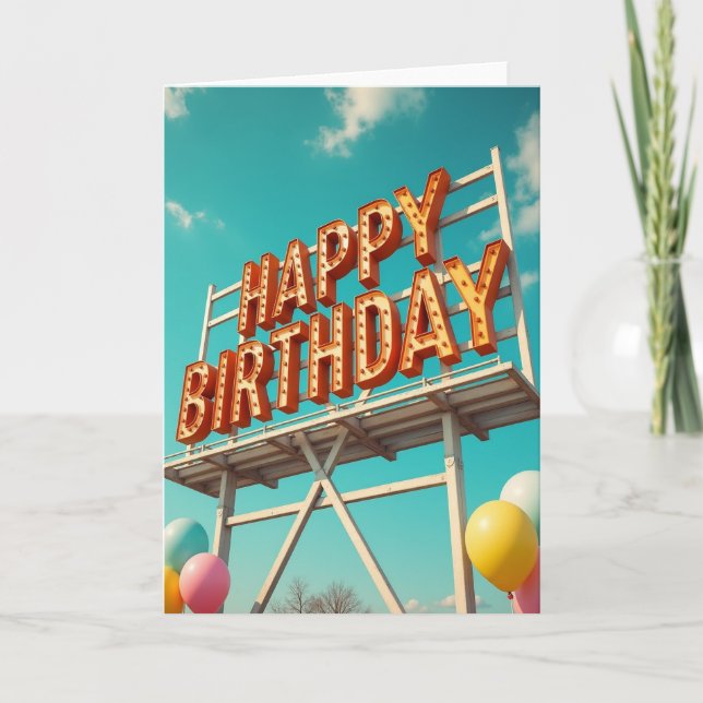 Sunny Sky Birthday Card (Front)