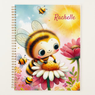 Sunny Smiles Customizable Bee-Themed Planner