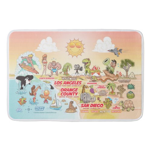 Sunny SoCal Bath Mat