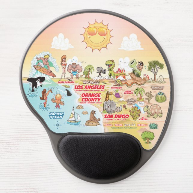 Sunny SoCal Gel Mouse Pad (Front)