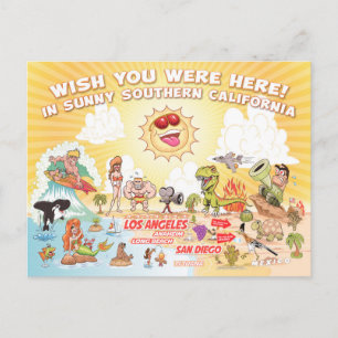 Sunny Southern California Postcard