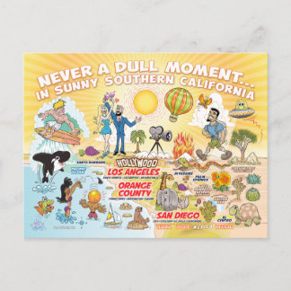 Sunny Southern California Postcard