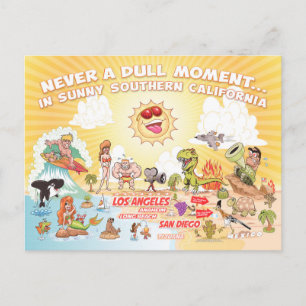 Sunny Southern California Postcard