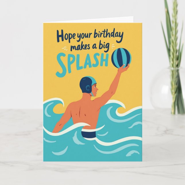 Sunny Splash Birthday Card (Front)