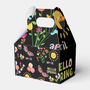 Sunny Spring Blooms Floral Design with Buzzing Bee Favor Boxes