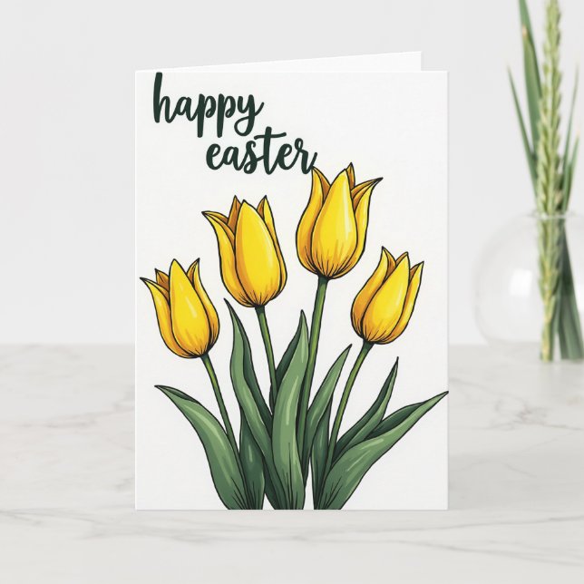 Sunny Spring Blossom Art Card (Front)