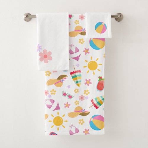 Sunny Summer  Bath Towel Set