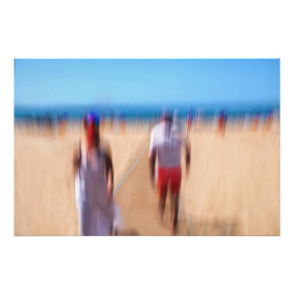 Sunny Summer Beach colourful Ocean Sun Summer Sea  Photo Print
