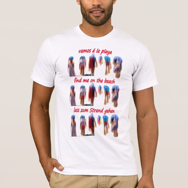 Sunny Summer Beach colourful Ocean Sun Summer Sea  T-Shirt (Front)