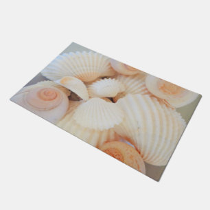 Sunny Summer Exotic Tropical Romantic Sea Shells Doormat