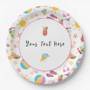Sunny Summer  Paper Plates