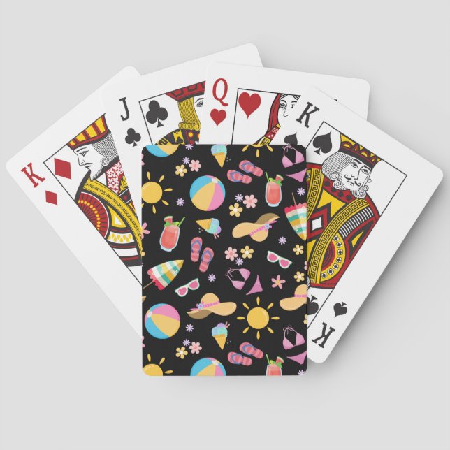 Sunny Summer  Poker Cards (Back)