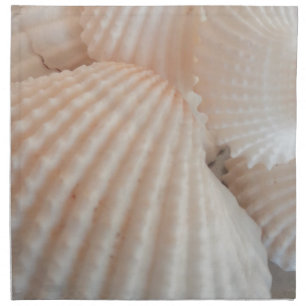 Sunny Summer Seashells. Romantic, Exotic Tropical Napkin