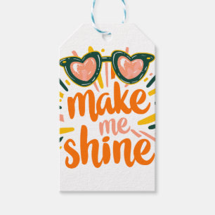 Sunny Summer Shine Lettering Gift Tags
