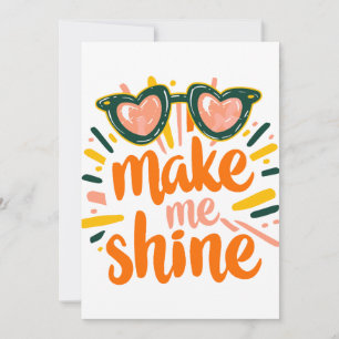 Sunny Summer Shine Lettering Holiday Card