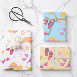 Sunny Summer  Wrapping Paper Sheets